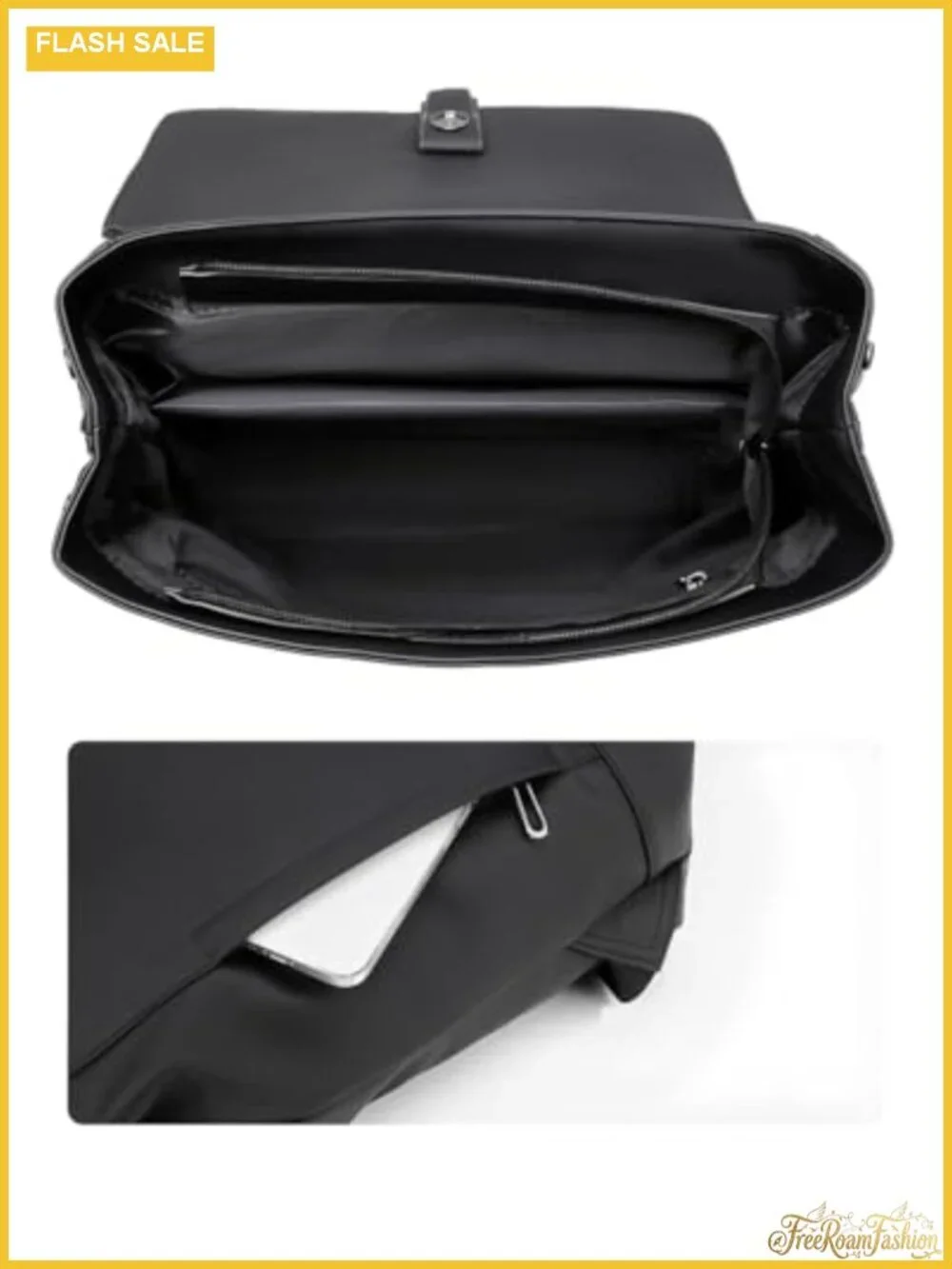 Modern Minimalist Travel Backpack Faux Leather
